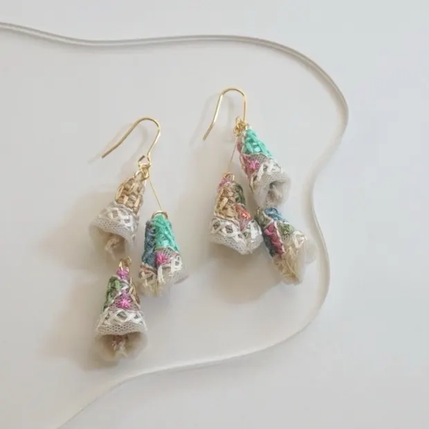 ナチュラルな装い インド刺繍リボン タッセル × カラフル — 18枚目