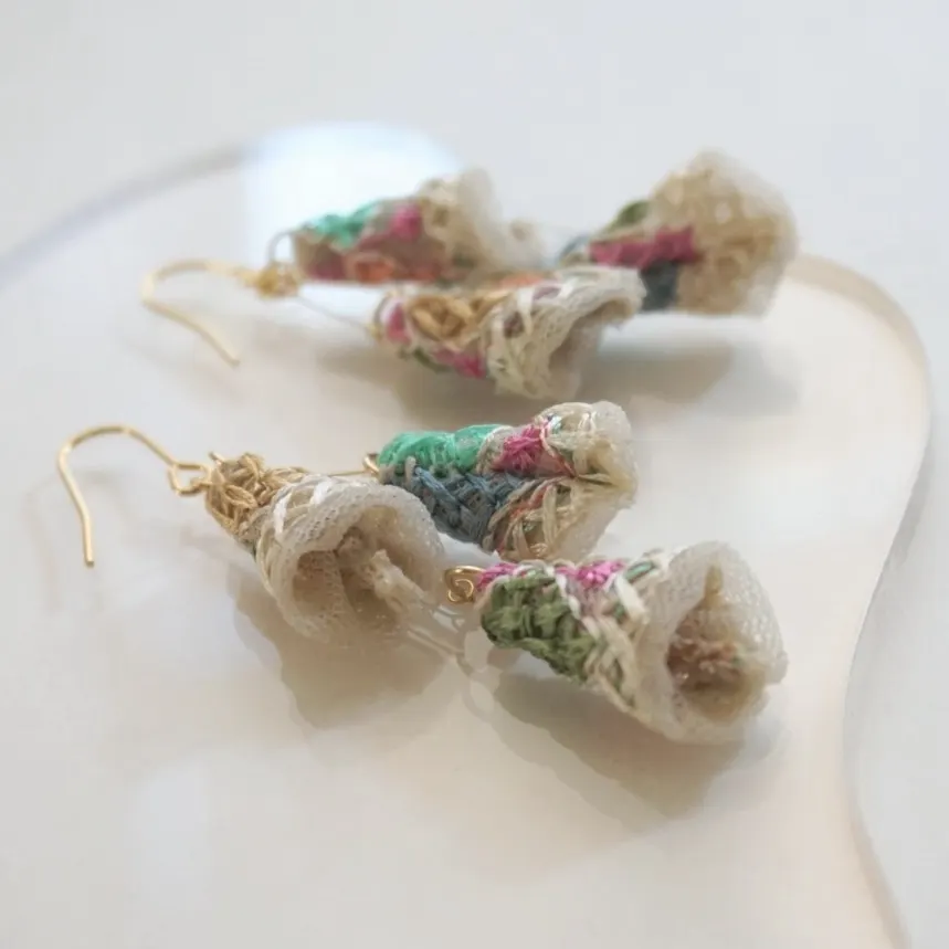 ナチュラルな装い インド刺繍リボン タッセル × カラフル — 7枚目